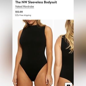 Naked Wardrobe The NW Sleeveless Bodysuit